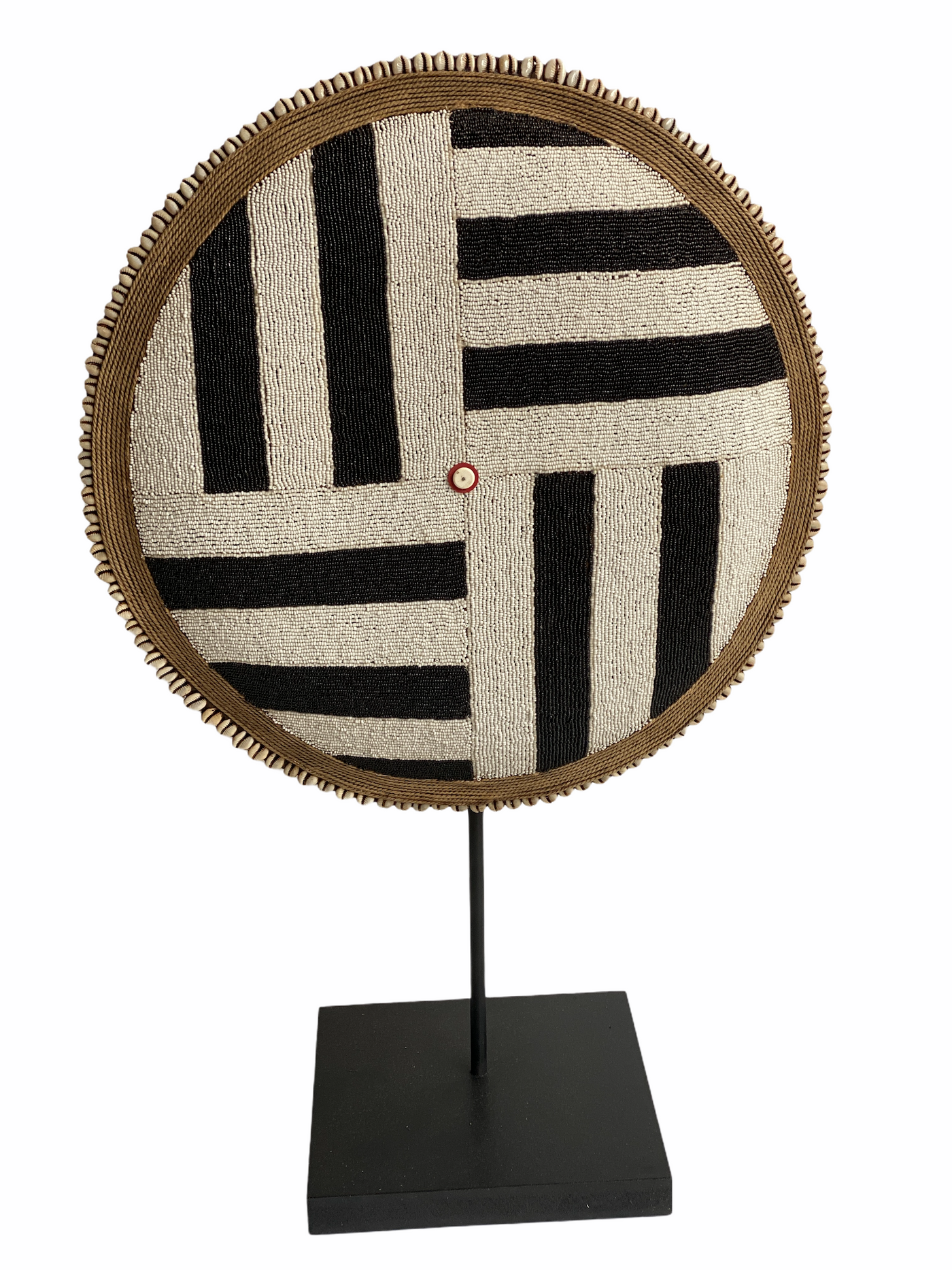 Cameroon Beaded Shield - L - 55cm