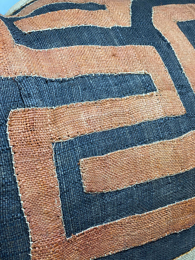 African Kuba cloth cushion 50x70cm