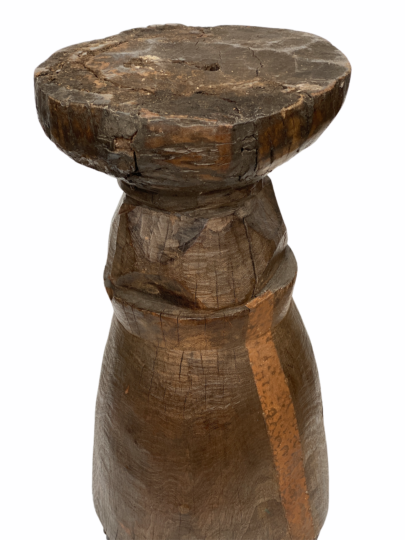 African Grain Stomper Stool/Planter  - Zambia