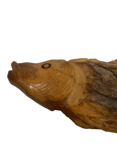 Driftwood Hand Carved Fish - S (1102)