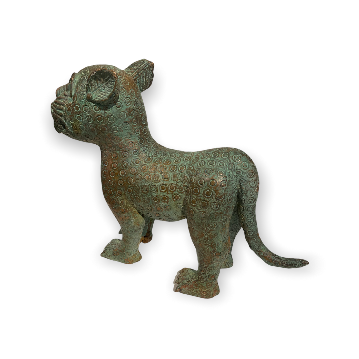 Benin Leopard sculpture - Bronze Large