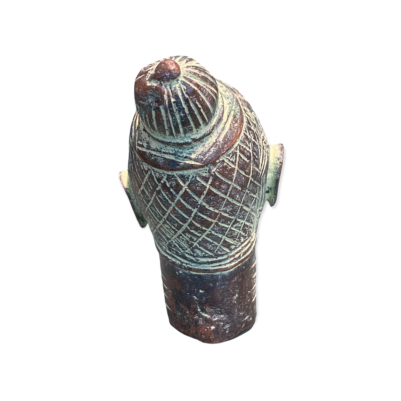 Benin Bronze Head - (55.03)