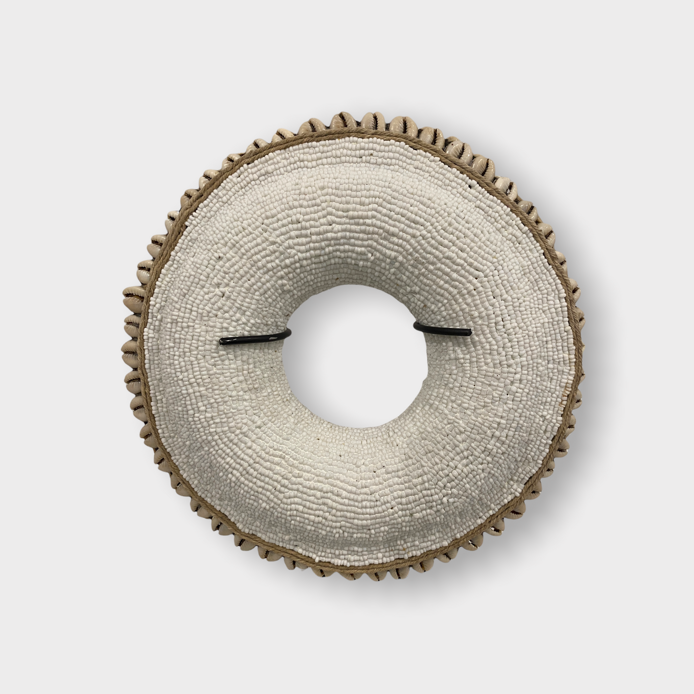 Cameroon beaded bracelet - (88.2) white