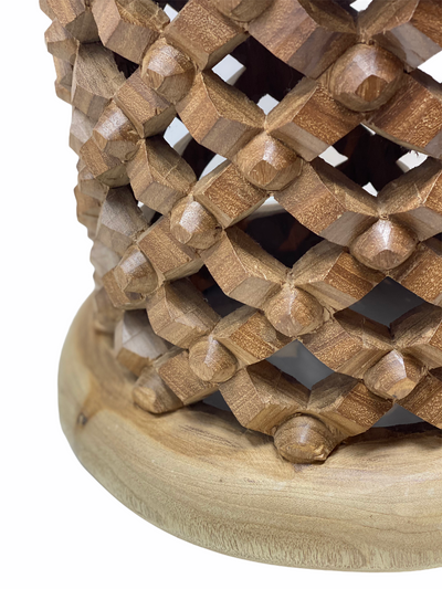 Bamileke Stool \ Table - 40cm - Natural