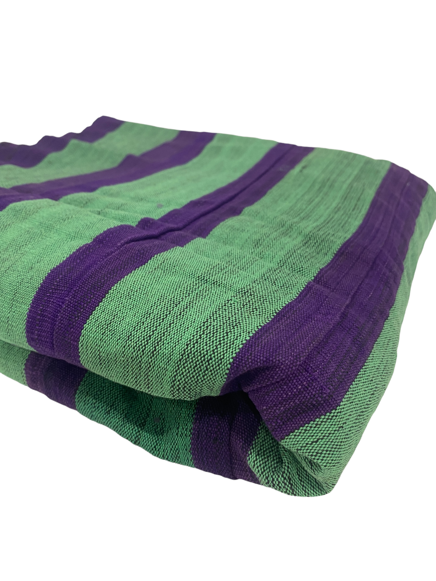 Ashoke (Aso Oke) Cloth Green and purple (106.3)