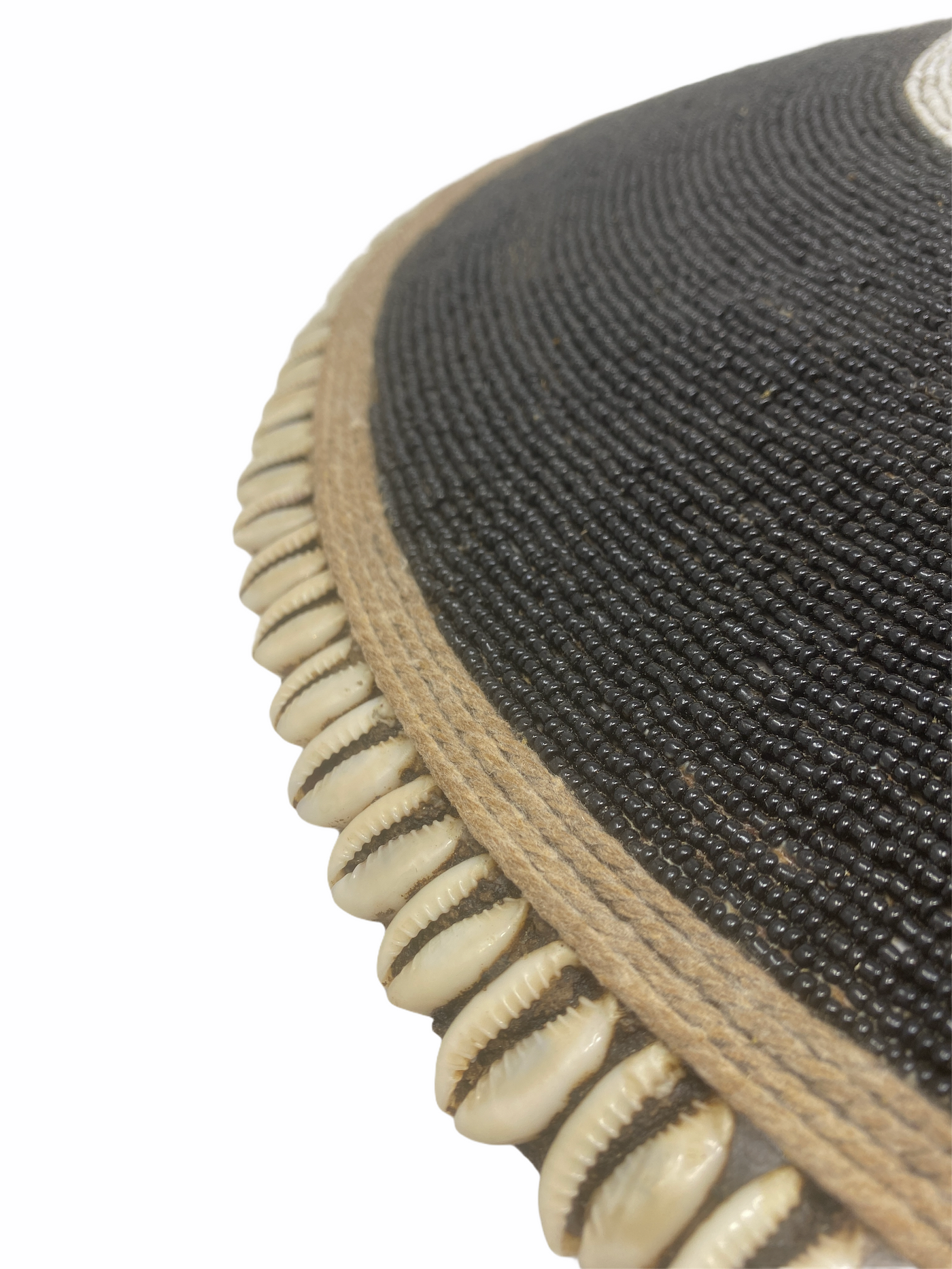 Cameroon Beaded Shield - L Black