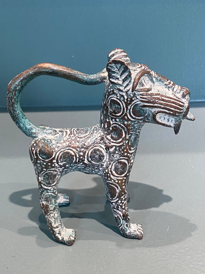 Benin Leopard sculpture - Bronze (56.10)
