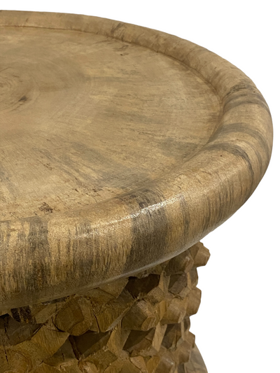 Bamileke Stool/table - Natural (124.1)