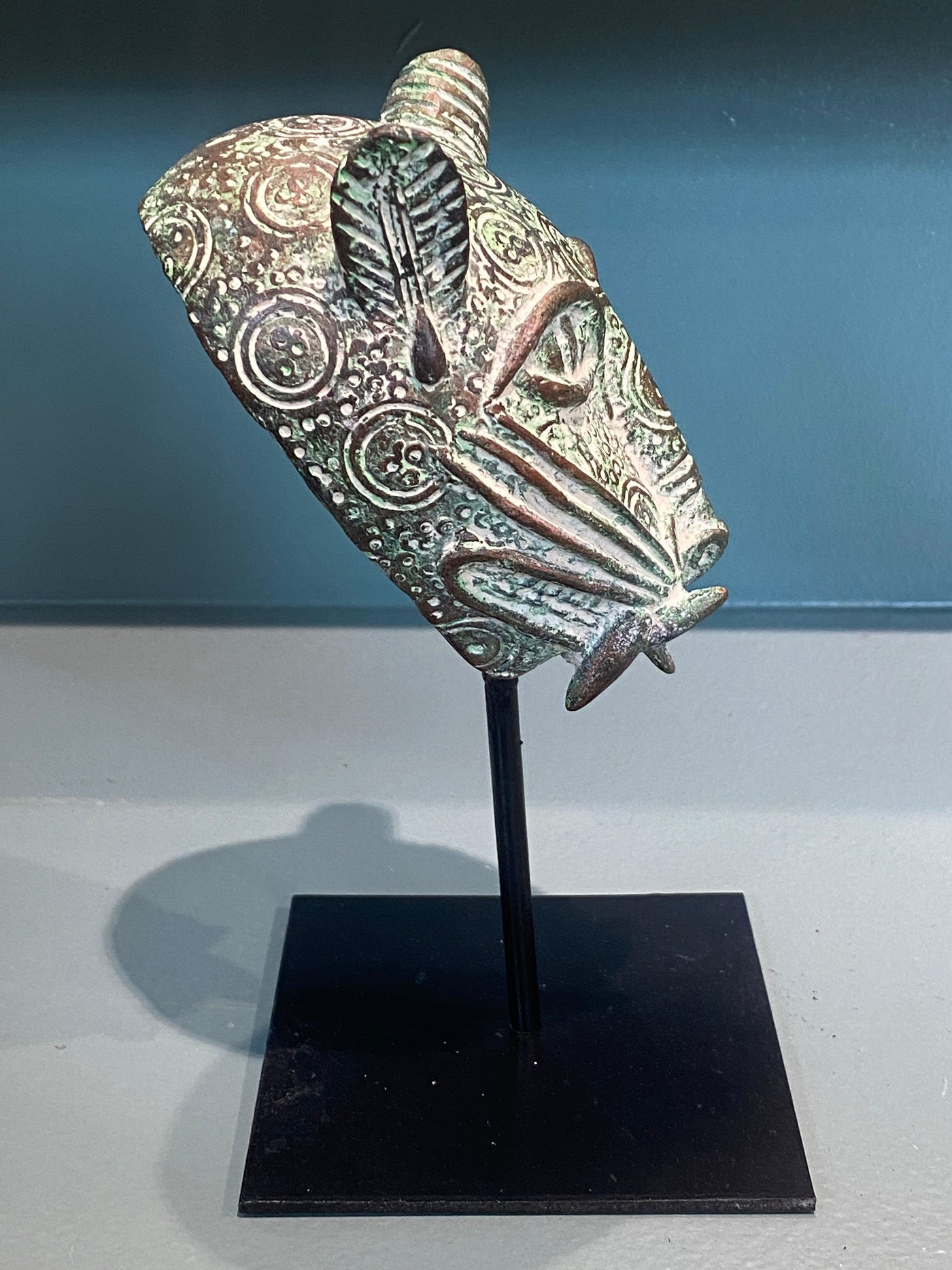 Benin Leopard Bronze - Sculpture (7.05)