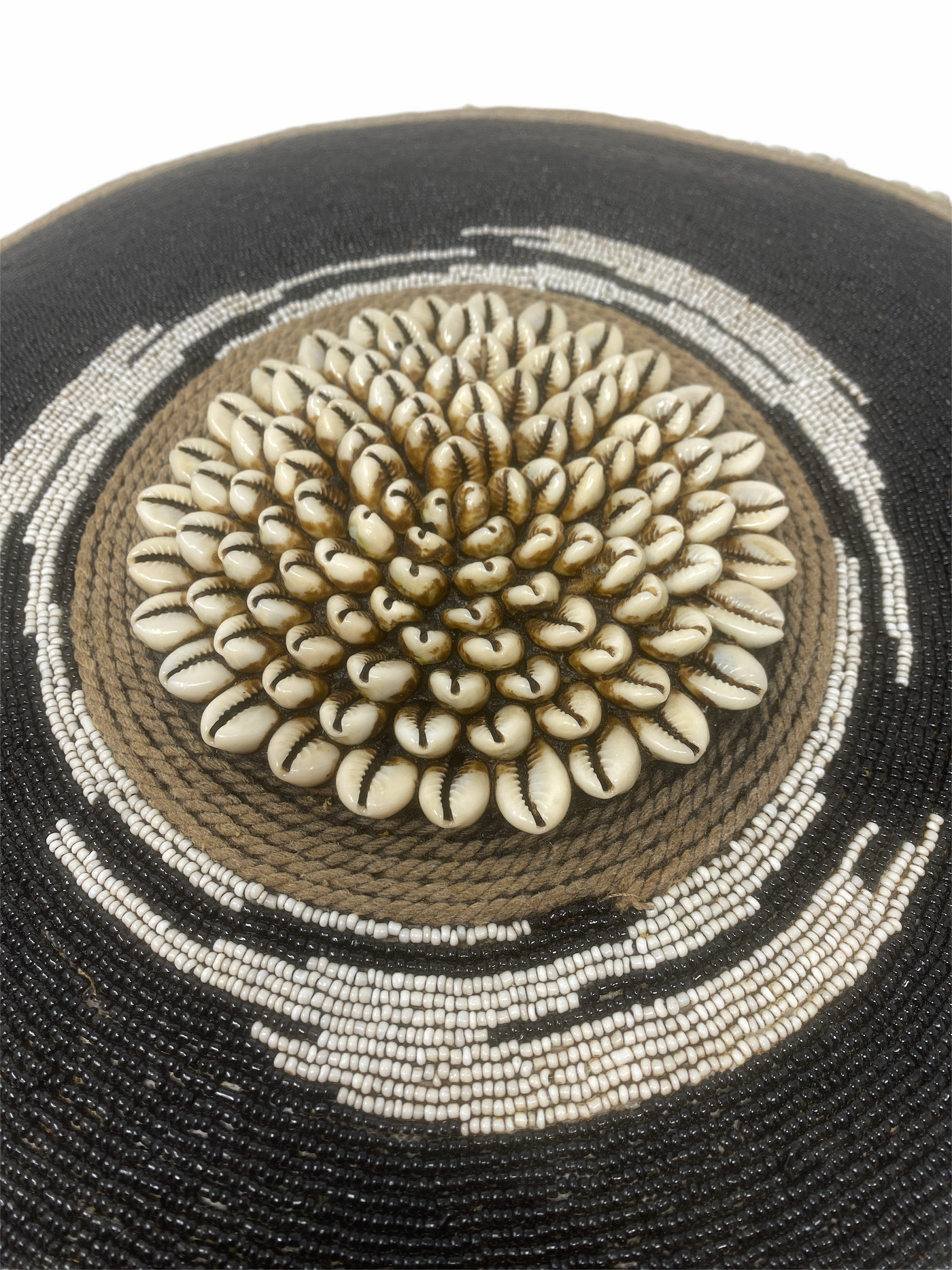 Cameroon Beaded Shield - L Black