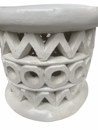 Bamileke Table - 48cm - White