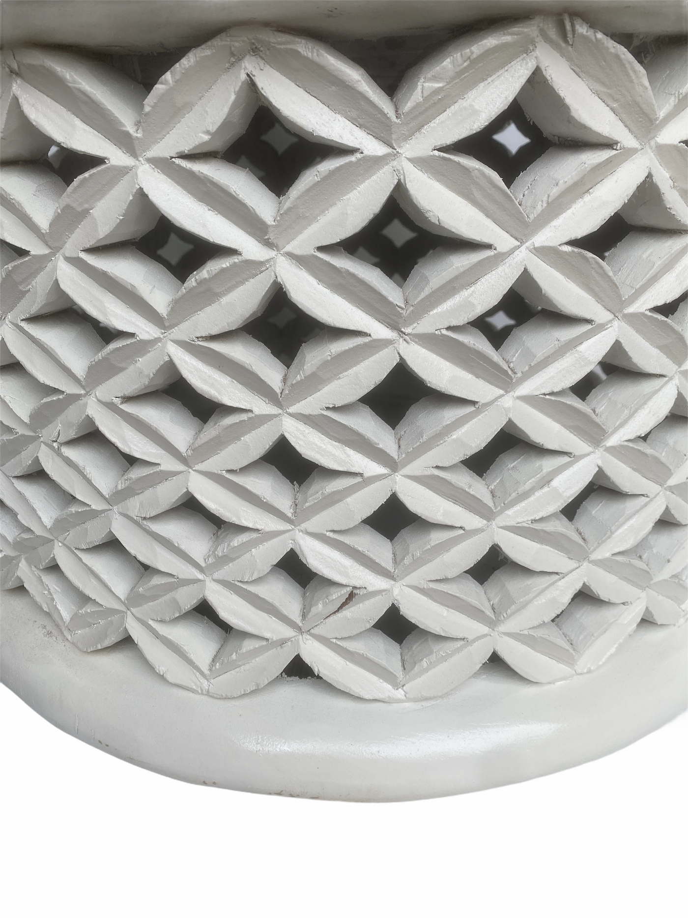 Bamileke Table - 72cm - white