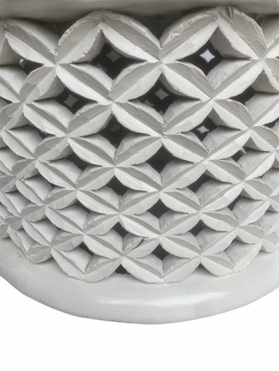 Bamileke Table - 72cm - white