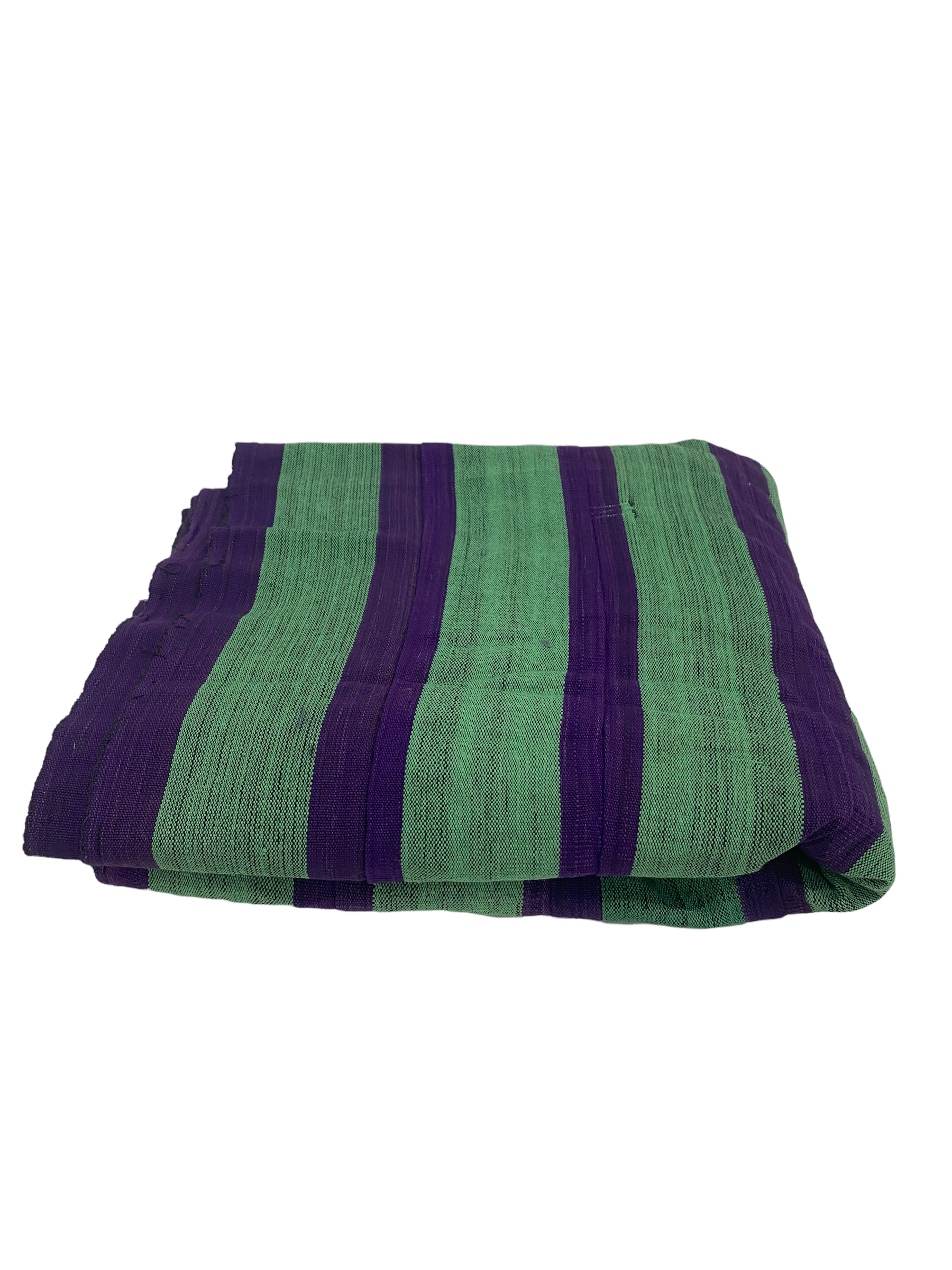 Ashoke (Aso Oke) Cloth Green and purple (106.3)
