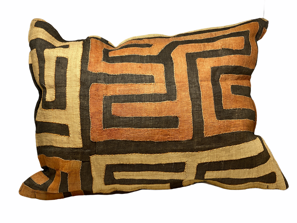 African Kuba cloth cushion 50x70cm