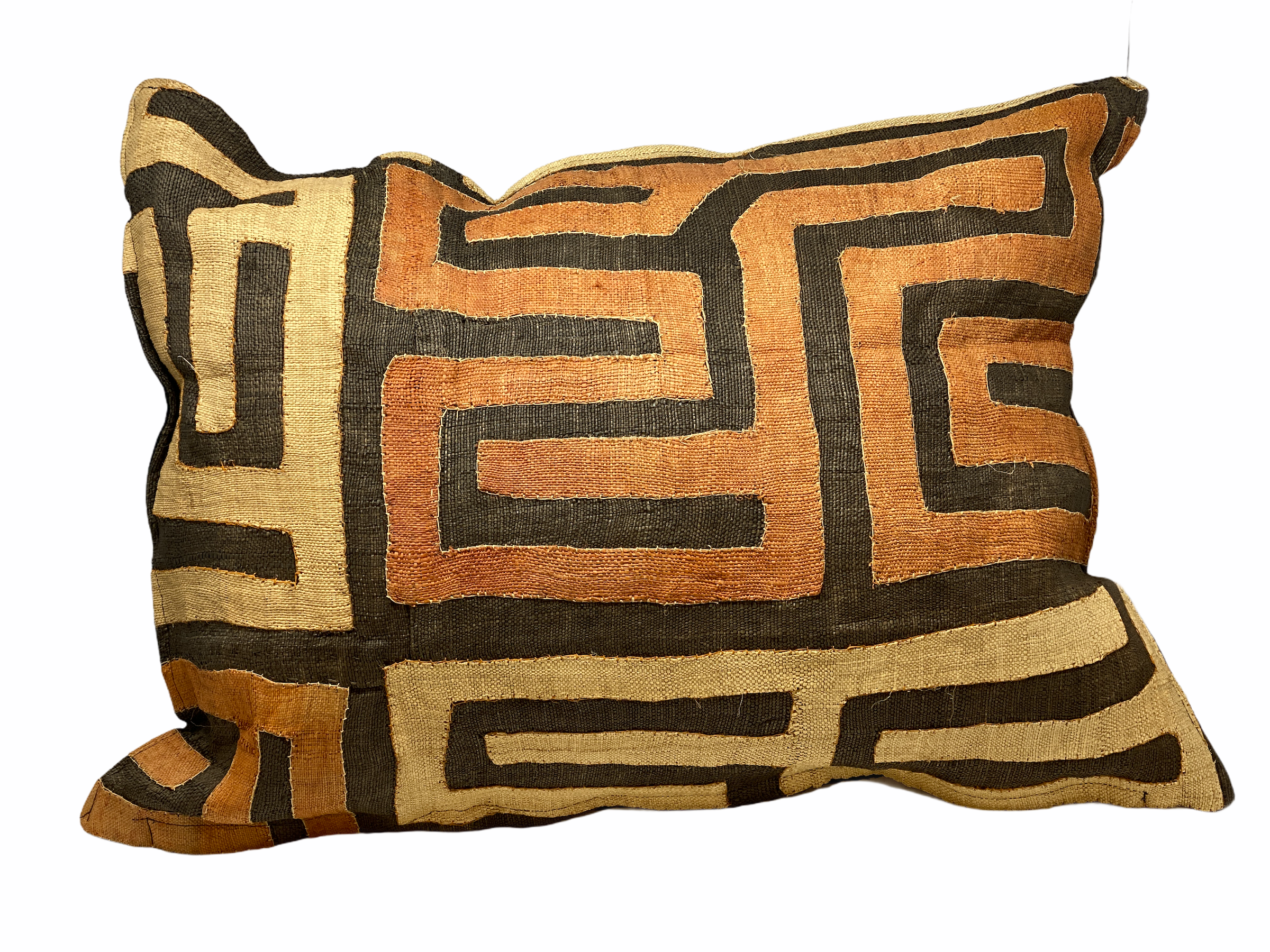African Kuba cloth cushion 50x70cm