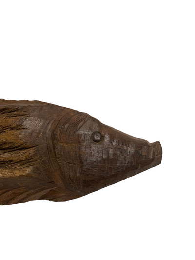 Driftwood Hand Carved Fish - S (1108)