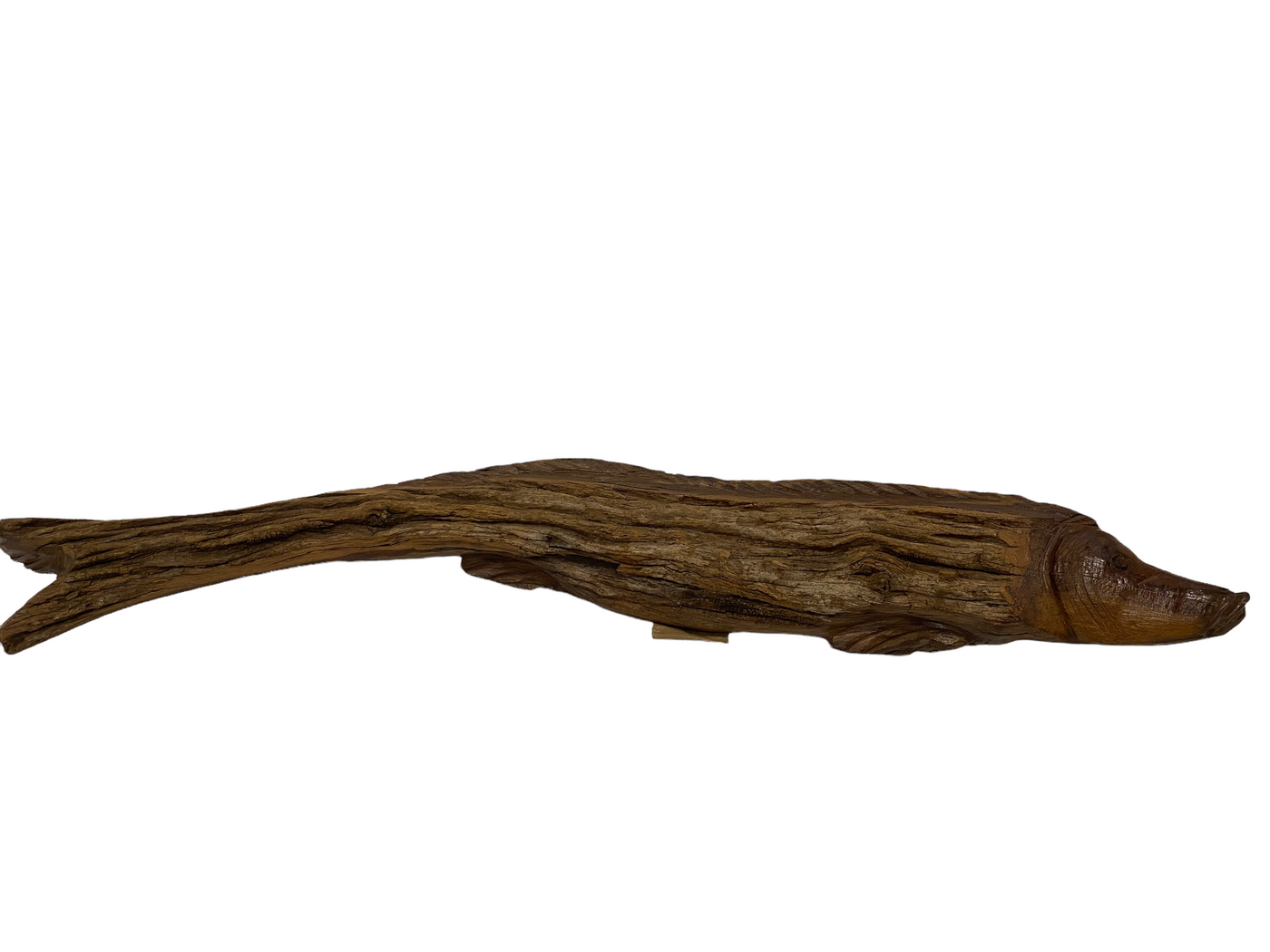 Driftwood Hand Carved Fish - (1302)