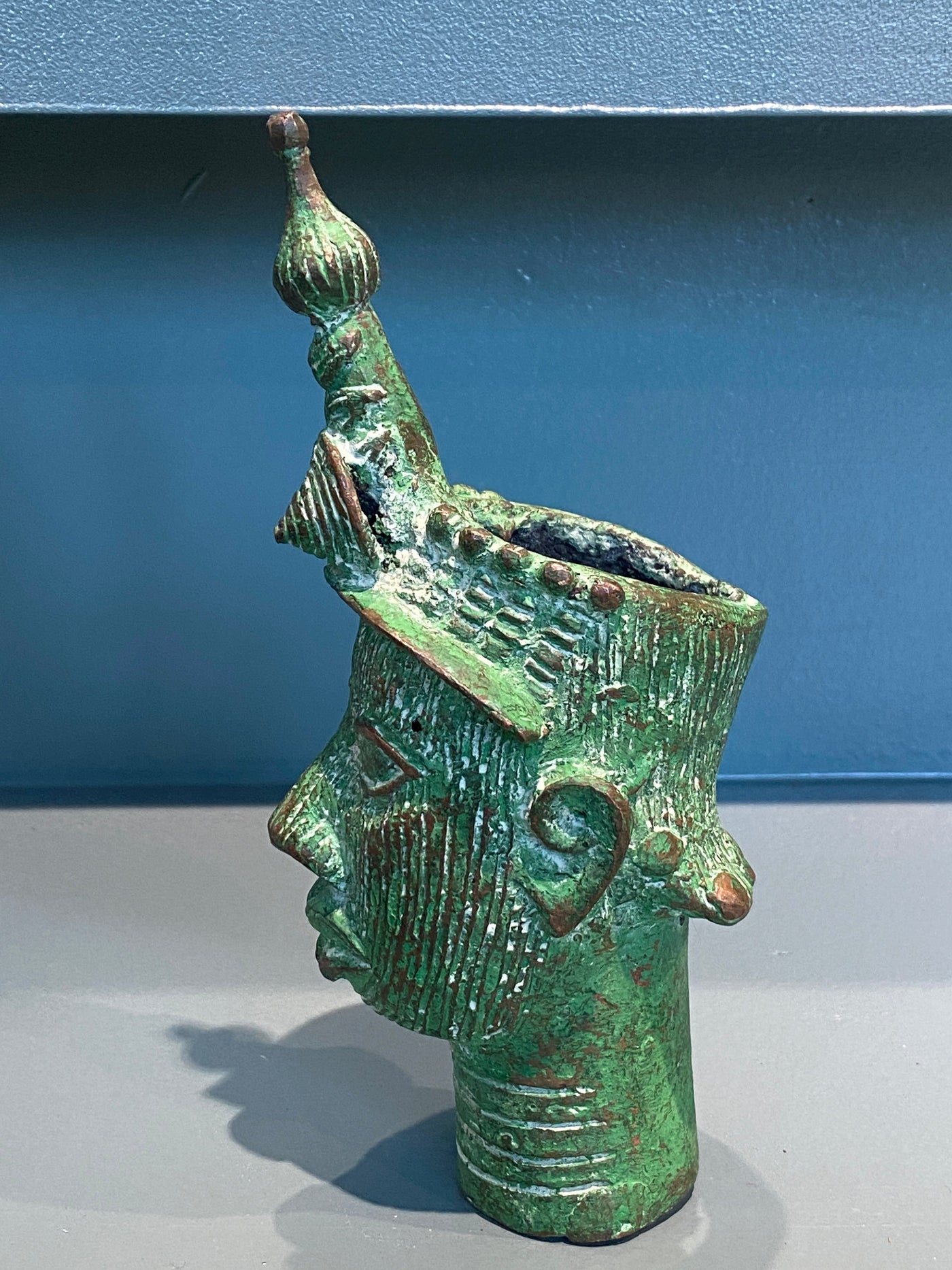 Benin Bronze Head - (55.05)