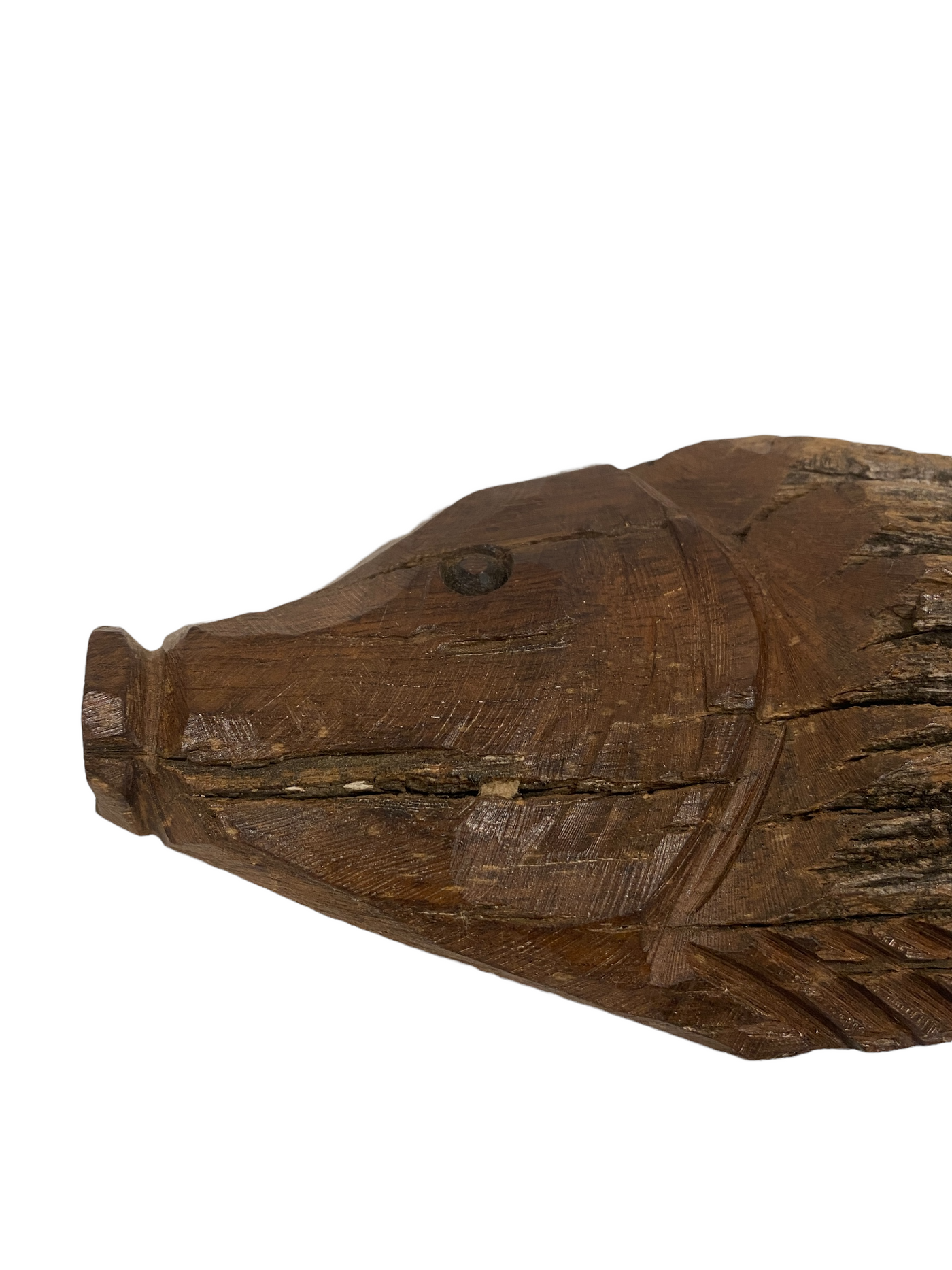 Driftwood Hand Carved Fish - S (1101)