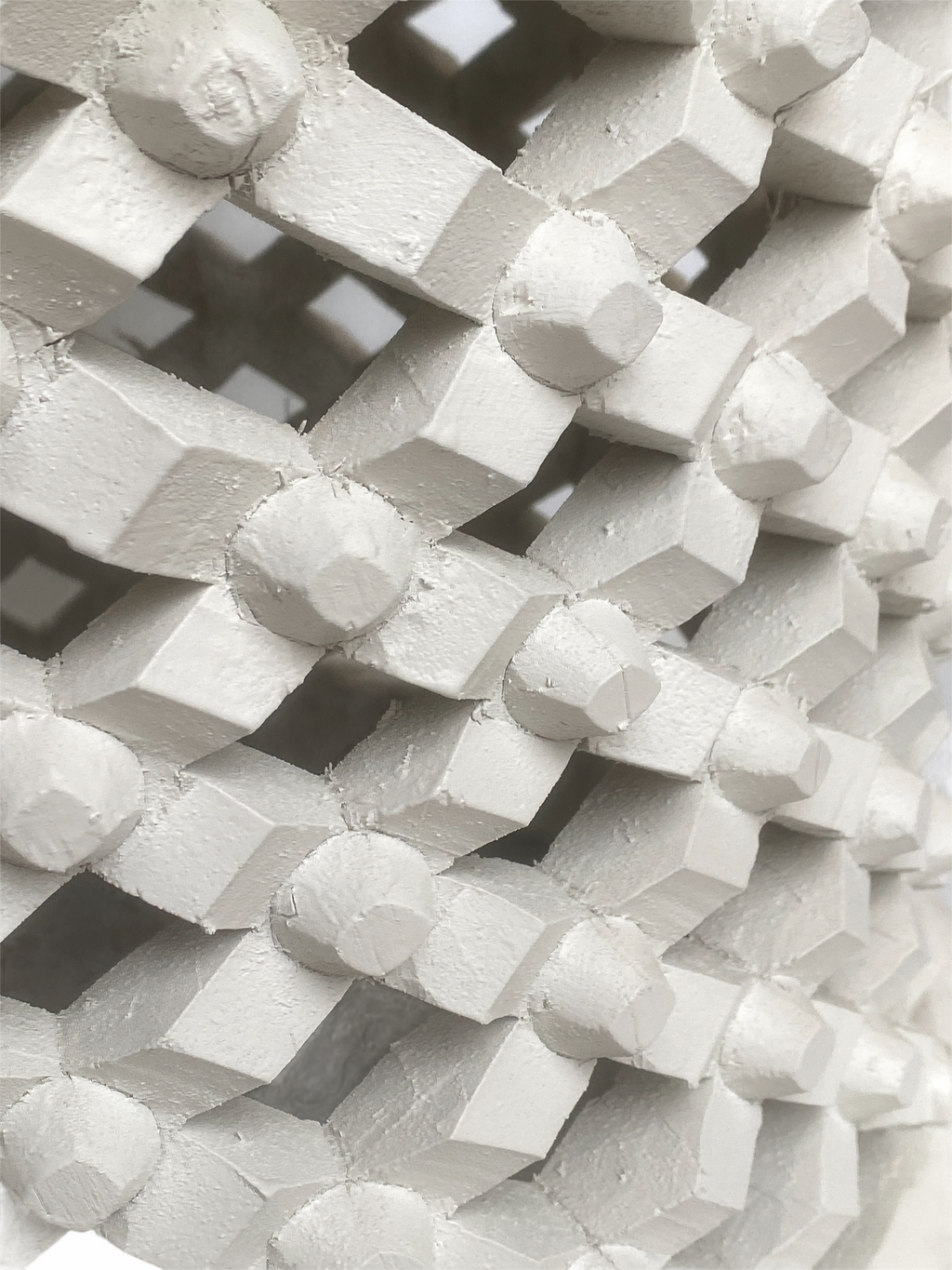 Bamileke Table - 55cm - White