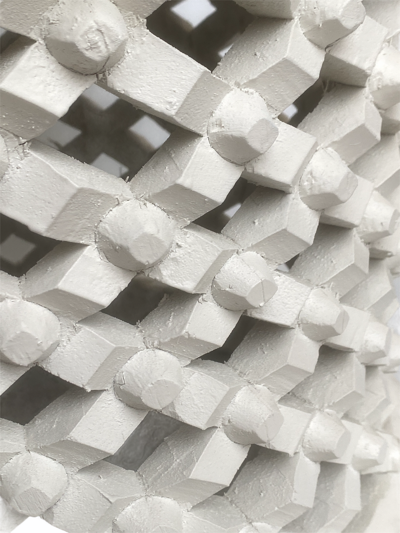 Bamileke Table - 55cm - White