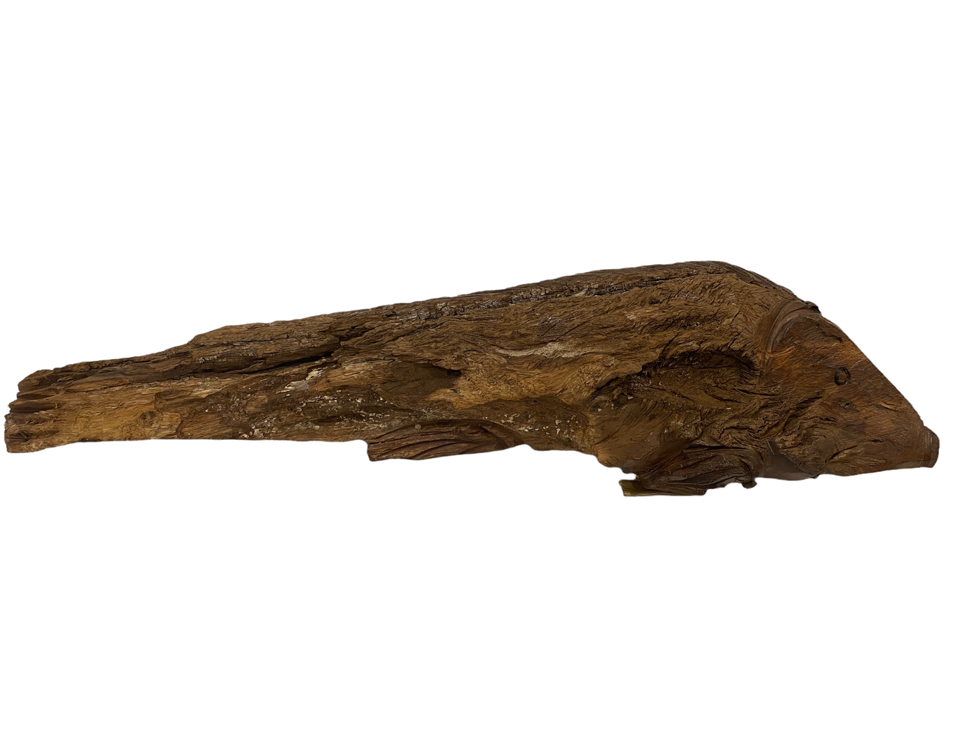 Driftwood Hand Carved Fish - M (1206)