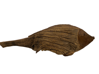 Driftwood Hand Carved Fish - (1304)