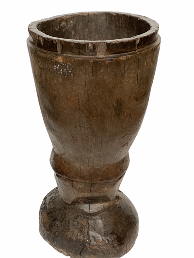 African Grain Stomper Stool/Planter  - Zambia