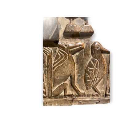 Dogon Granary door - old carving (03)