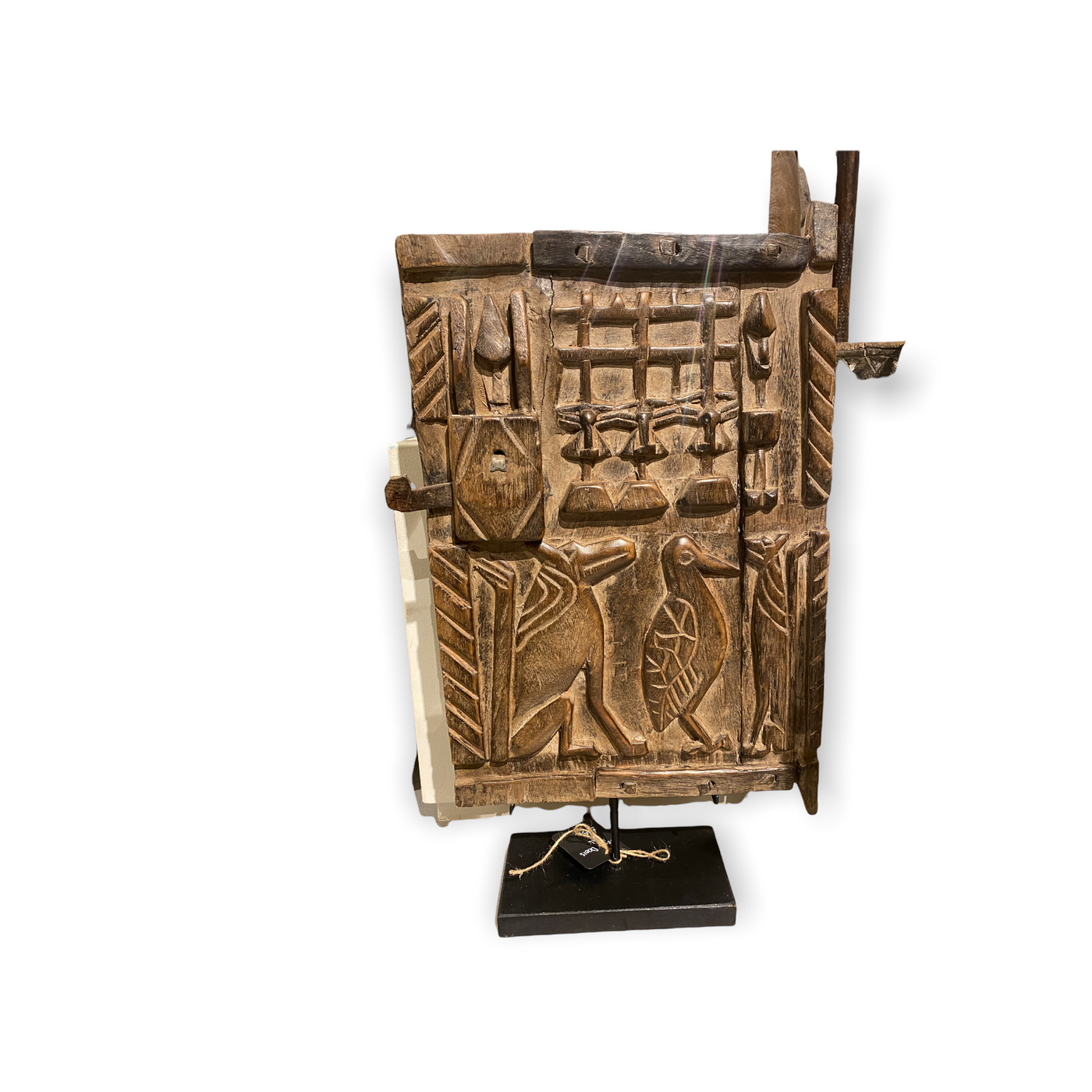 Dogon Granary door - old carving (03)