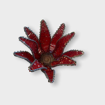 Beaded Protea Flower Candle Holder- South Africa