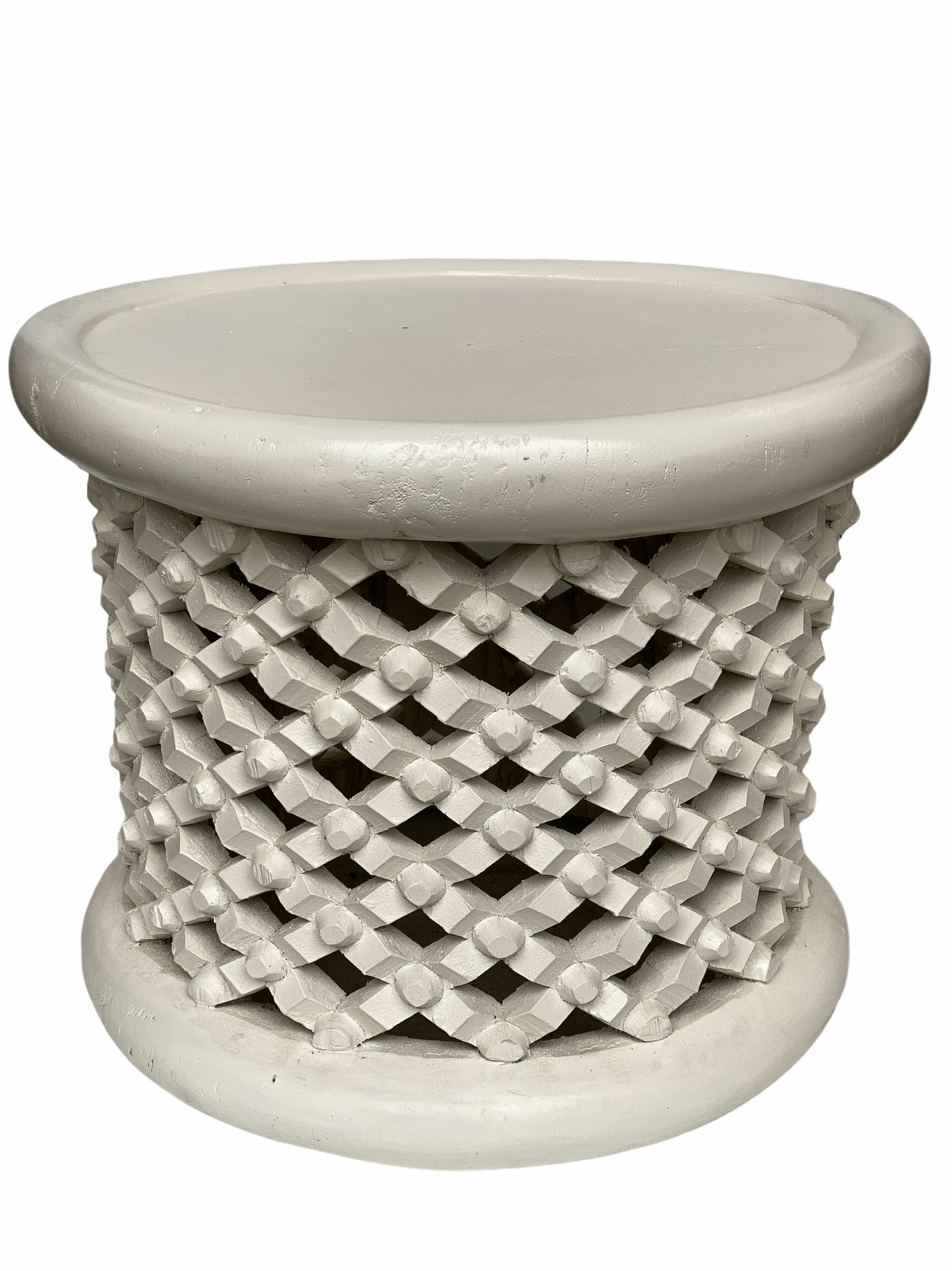Bamileke Table - 55cm - White