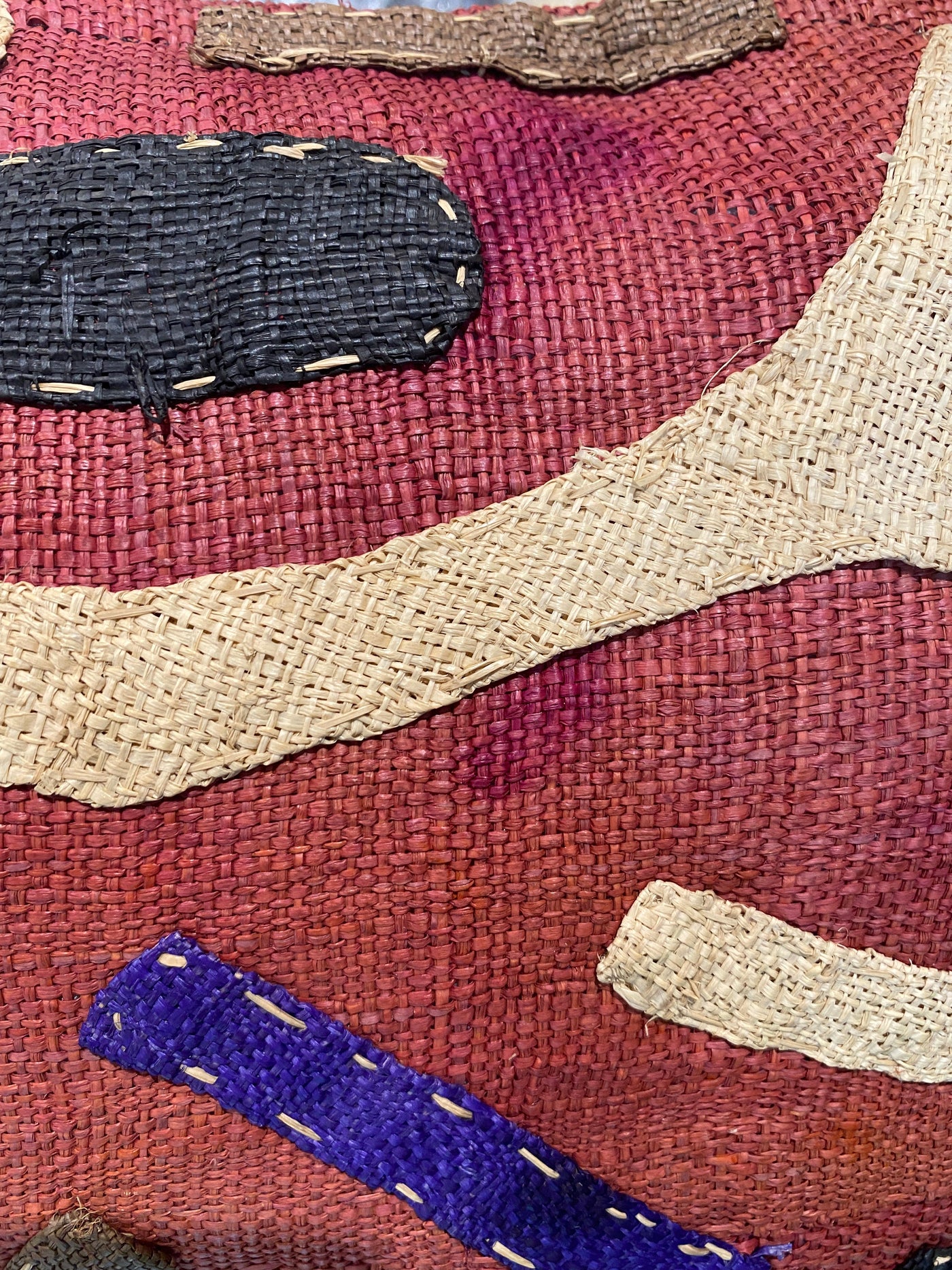 African Kuba Cloth cushion 60x60  (03)