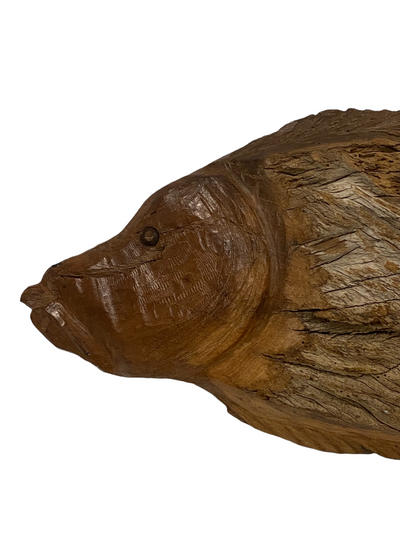 Driftwood Hand Carved Fish - (13.9) Large
