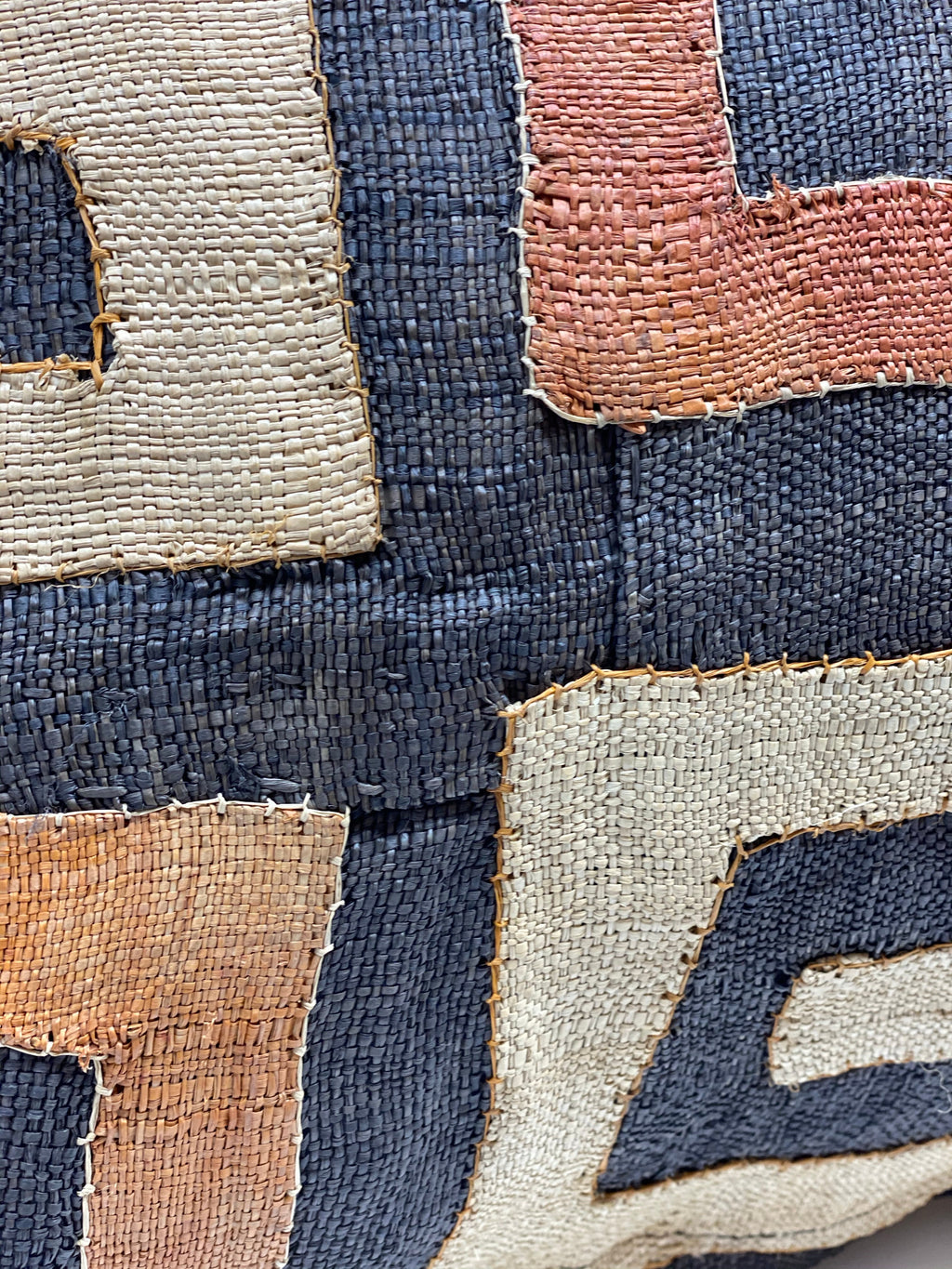 African Kuba cloth cushion 50x70cm