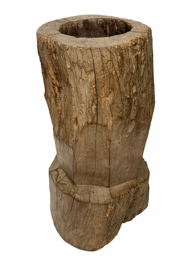 African Grain Stomper Stool/Side Table - Zambia