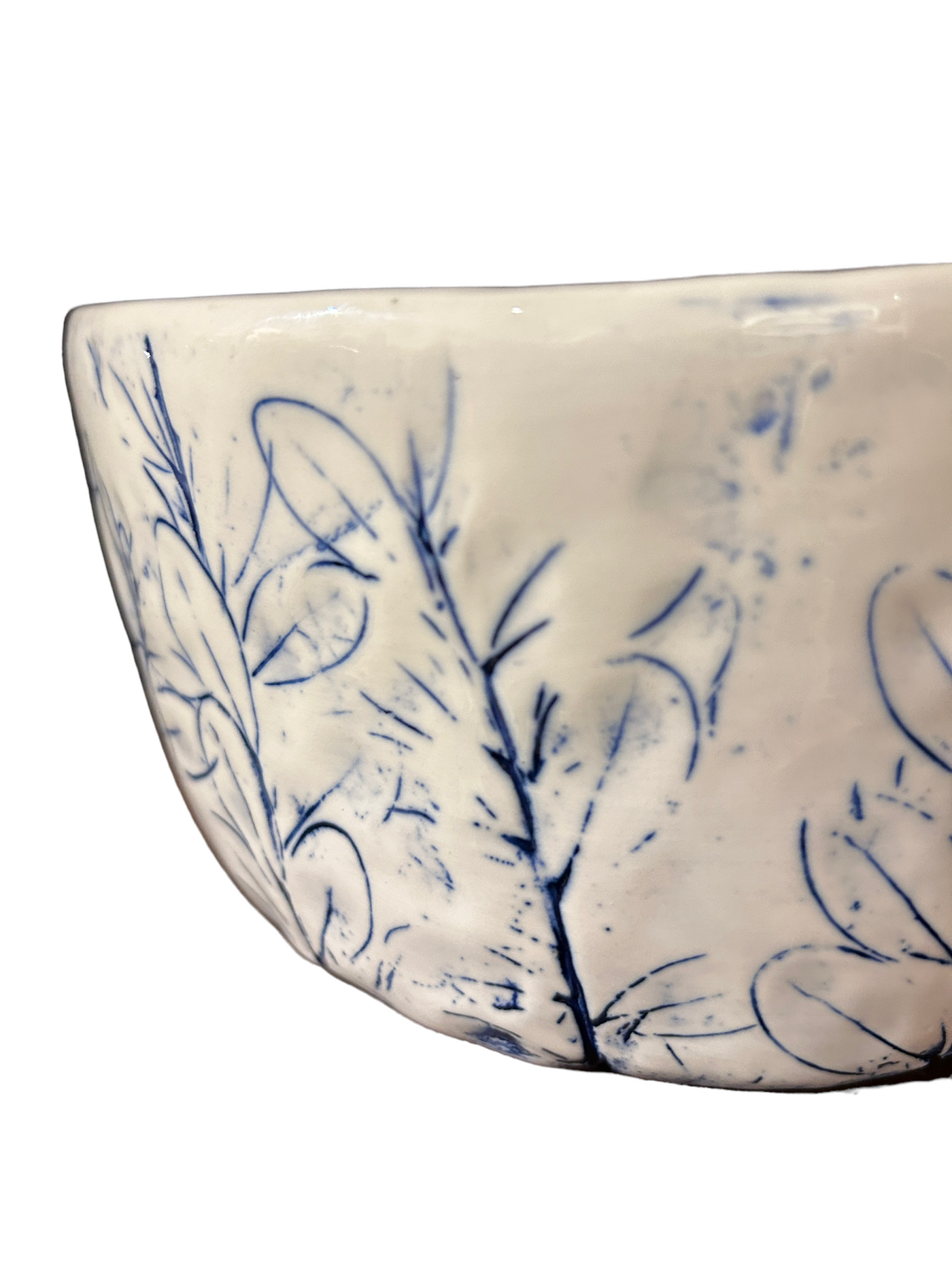 Cobalt Blue Fynbos Salad Bowl