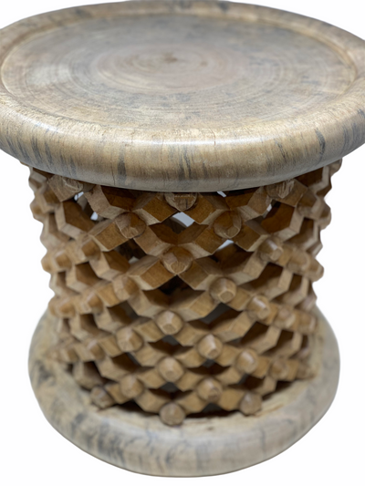 Bamileke Stool \ Table - 40cm - Natural