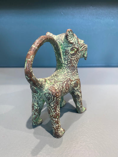 Benin Leopard sculpture - Bronze (56.03)