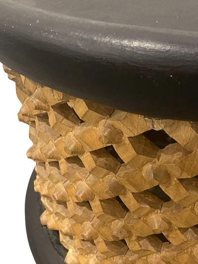 Bamileke Table - (126.2) Black & Natural