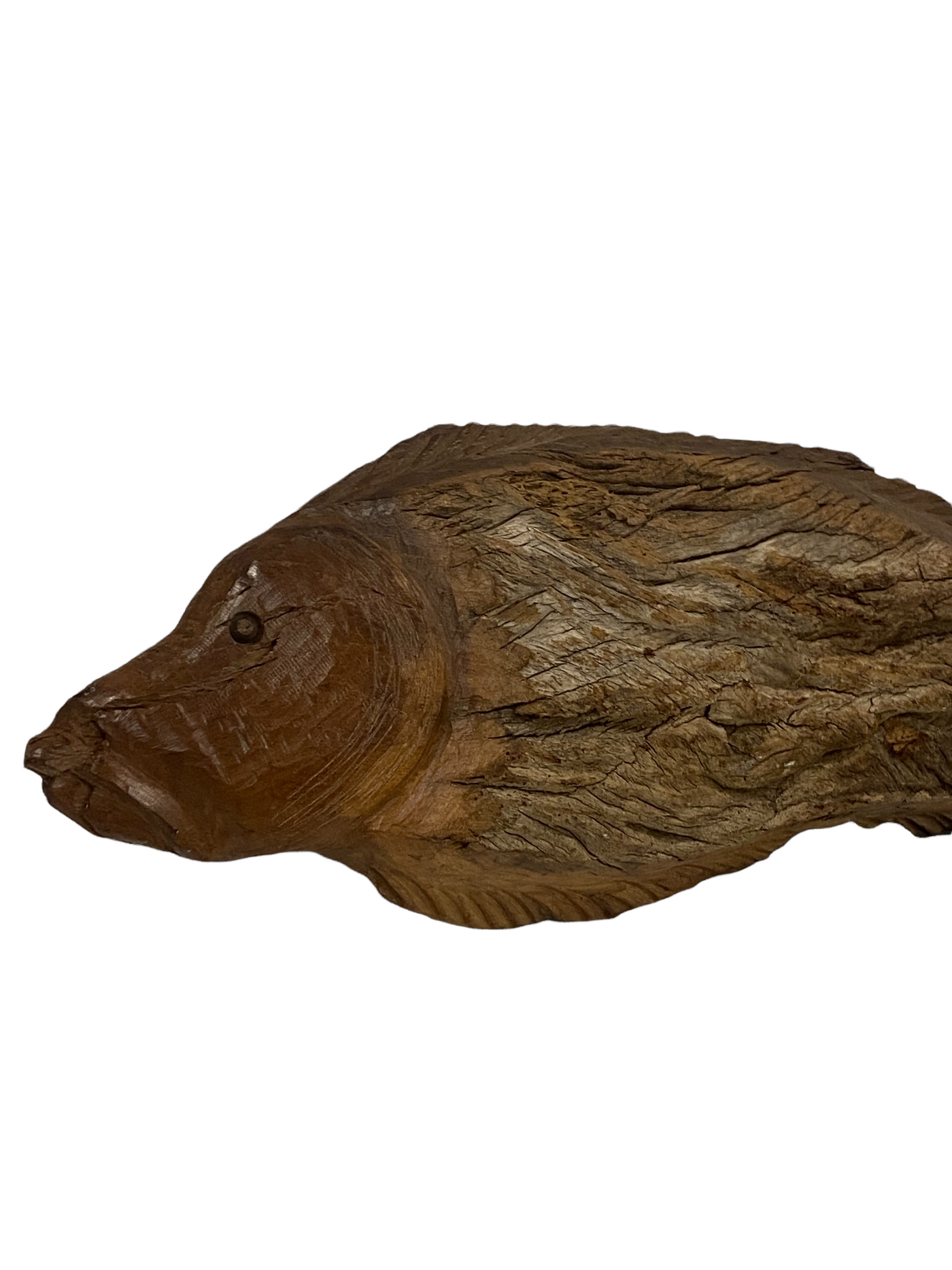 Driftwood Hand Carved Fish - (13.9) Large