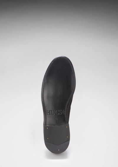 Black Suede Tasselled Brogues, Welted Leather Sole