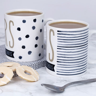 Calls The Shots/Pours The Shots His & Hers Mugs