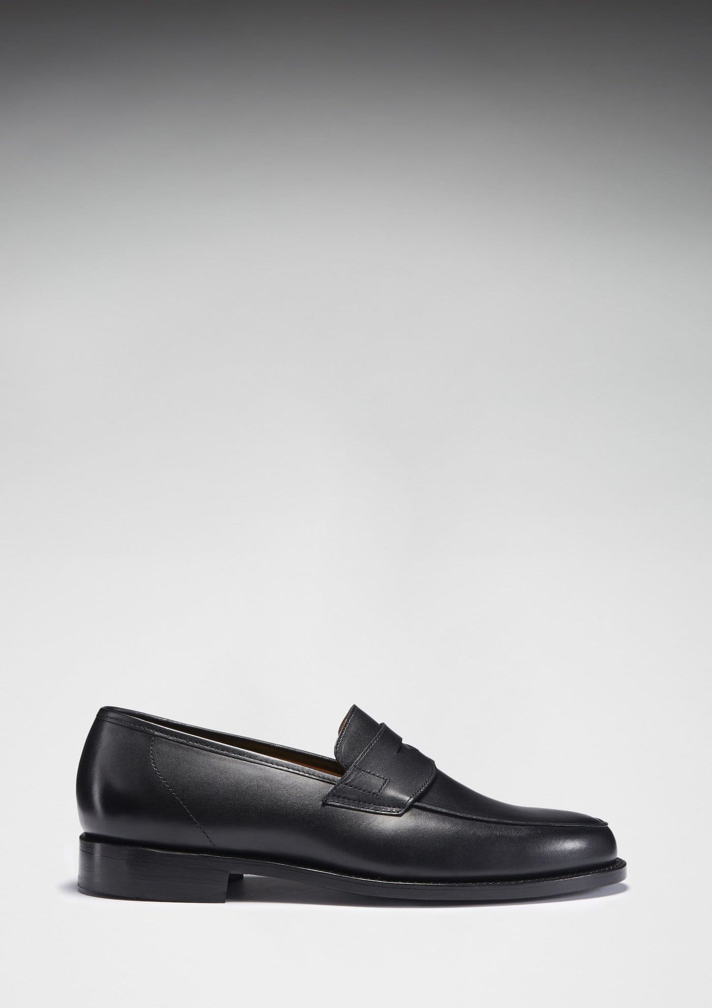Black Leather Loafers, Welted Leather Sole