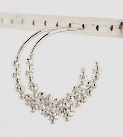 Silver Nyx Hoops